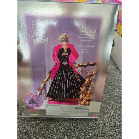 98 Vintage Happy Holidays Barbie New - Picture 4 of 7